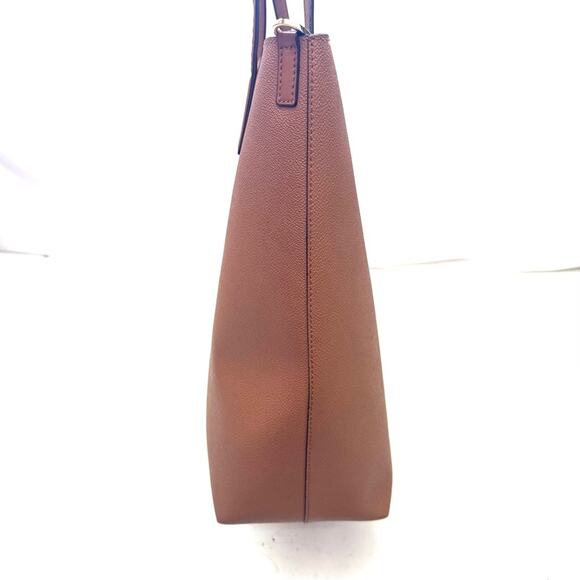 Michael Kors Camel Tan Saffiano Leather Haley Large Tote Bag Purse - Picture 4 of 11